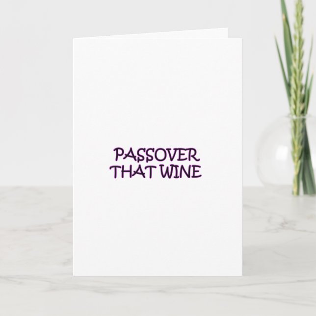 TARJETA PASSOVER (Anverso)