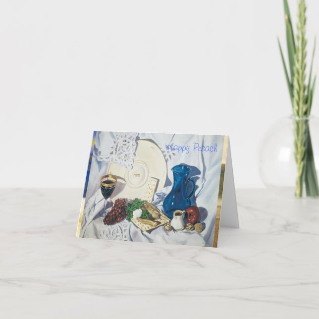 Tarjeta Passover Seder (Anverso)