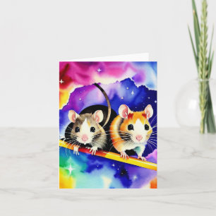 Tarjeta Pasta de animales espacial I