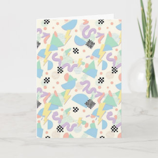 Tarjeta Pastel Abstract Shapes Pattern Design