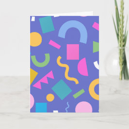 Tarjeta Pastel Abstract Shapes Pattern Design