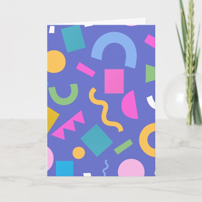 Tarjeta Pastel Abstract Shapes Pattern Design (Anverso)