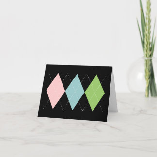 Tarjeta Pastel Argyle