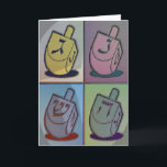 Tarjeta Pastel Chanukah<br><div class="desc">Tarjeta Pastel Chanukah con mensaje dentro! Puede ser personalizado y personalizado para enviar a su familia y amigos por Hannukah!</div>