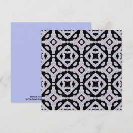 Tarjeta Pastel Colored Squiggly Discs Symmetrical Pattern