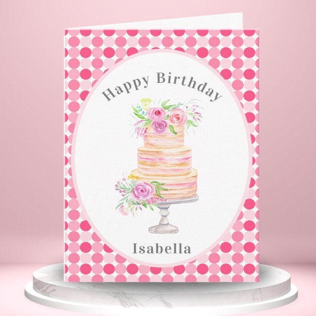 Tarjeta Pastel De Acuarela De moda Con Rosas (Subido por el creador)