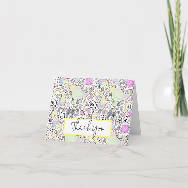 Tarjeta Pastel de cachemira personalizado (Anverso)