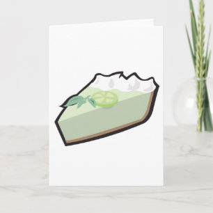 Tarjeta pastel de cal de llave