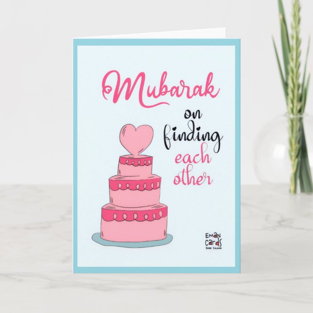 Tarjeta Pastel de compromiso (Anverso)