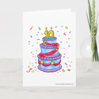 Tarjeta Pastel de cumpleaños