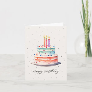 Tarjeta Pastel de cumpleaños