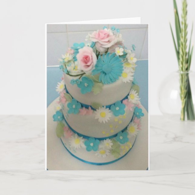 Tarjeta Pastel de cumpleaños 1 (Anverso)