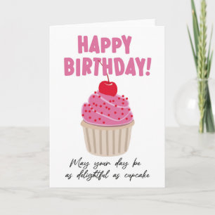 Tarjeta Pastel de cumpleaños feliz