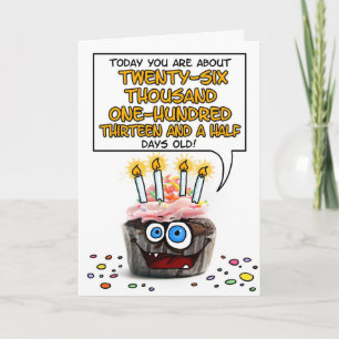 Tarjeta Pastel de cumpleaños feliz - 71 años