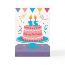 Pastel de cumpleaños número 15