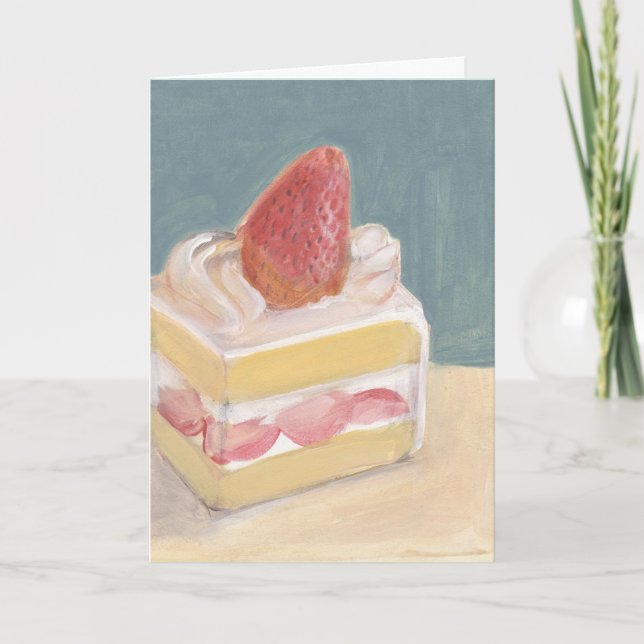 Tarjeta Pastel de fresa 2 (Anverso)