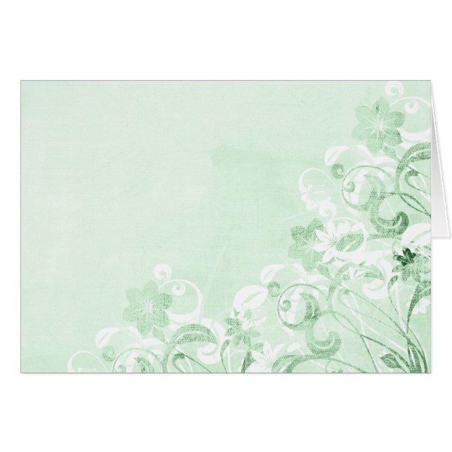 Tarjeta Pastel de Jardín Urbano (Anverso (Horizontal))