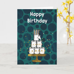 Tarjeta Pastel de papel de tejidos, cómico