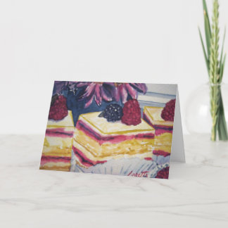 Tarjeta Pastel de postres