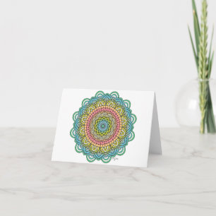 Tarjeta Pastel Defleur Mandala