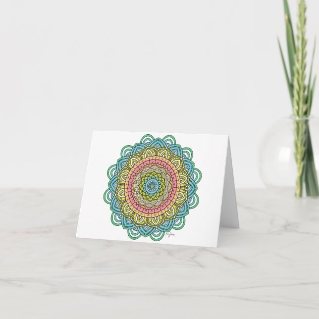 Tarjeta Pastel Defleur Mandala (Anverso)