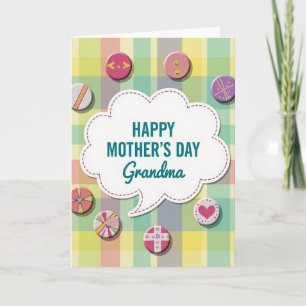 Tarjeta pastel del Día de la Madre con sentimiento