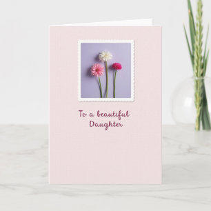 Tarjeta pastel del Día de la Madre para hija