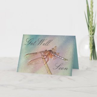 Tarjeta Pastel Dragonfly se pone bien