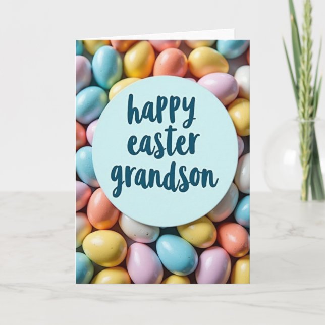 Tarjeta Pastel Egg Easter Card (Anverso)