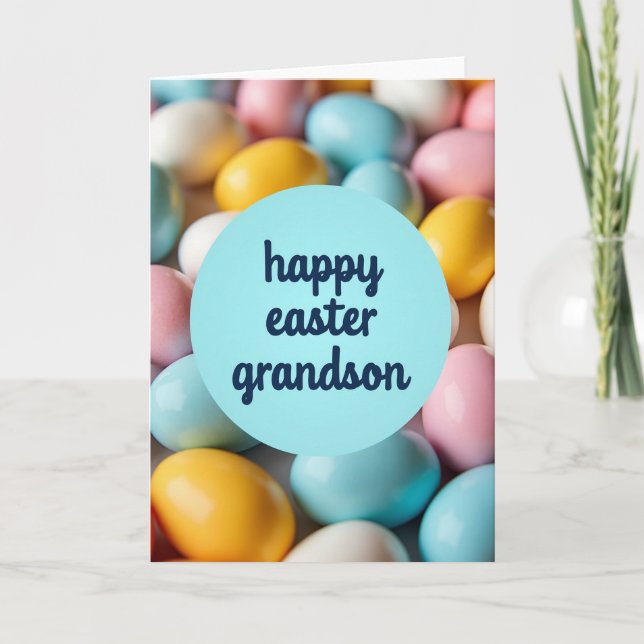 Tarjeta Pastel Egg Happy Easter Card (Anverso)