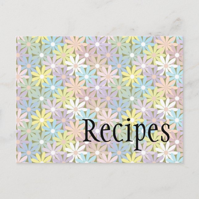 Tarjeta Pastel Floral (Anverso)