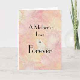 Tarjeta Pastel Floral del Día de la Madre