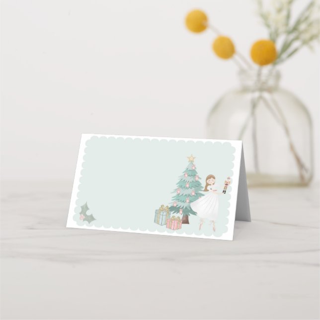 Tarjeta Pastel Nutcracker Baby Shower Place (Anverso)