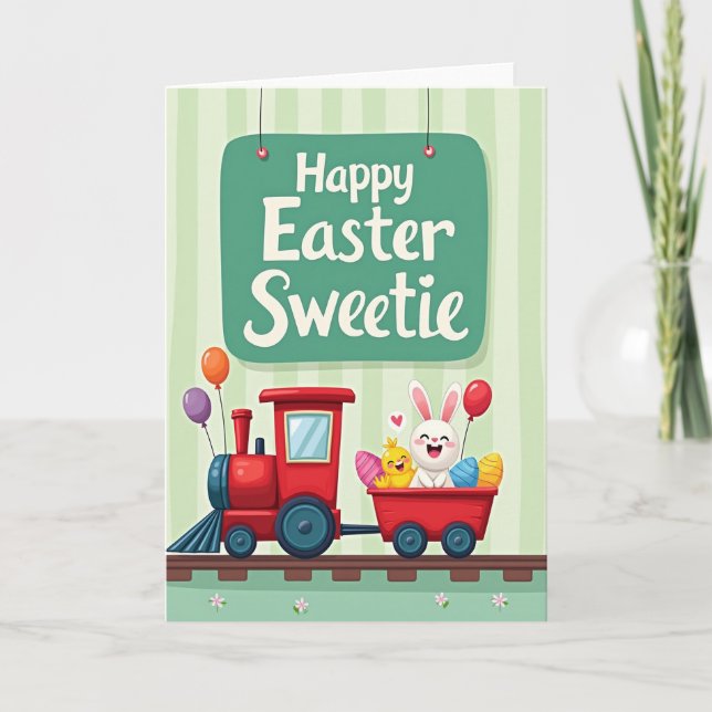 Tarjeta Pastel Ovoid Springtime Card (Anverso)