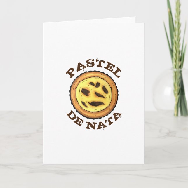Tarjeta Pastel Pastéis de Nata (Anverso)