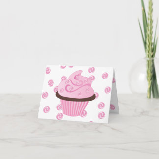 Tarjeta Pastel rosa con salpicaduras