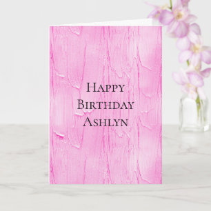 Tarjeta Pastel rosa dulce Frosting Cumpleaños