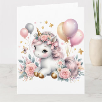 Tarjeta Pastel Unicorn
