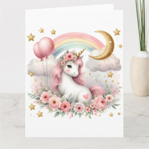 Tarjeta Pastel Unicorn