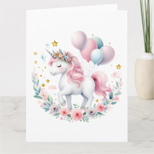 Tarjeta Pastel Unicorn