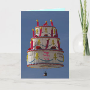 Tarjeta pastel volador