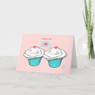 Tarjeta Pasteles con amor VanillaVanillaBlue Valentine