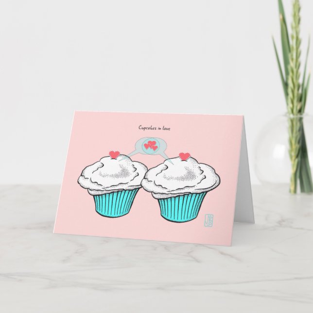 Tarjeta Pasteles con amor VanillaVanillaBlue Valentine (Anverso)