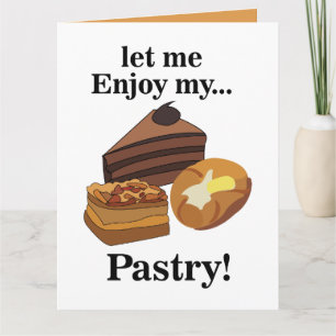 Tarjeta Pasteles pasteleros postre Baker Chef