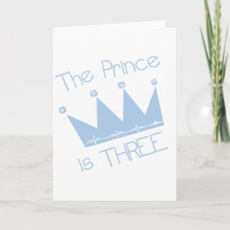 Tarjeta Pasteles y regalos de la Corona Príncipe Tercer Cu