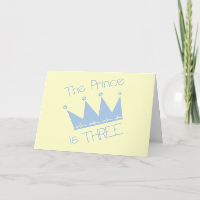 Tarjeta Pasteles y regalos de la Corona Príncipe Tercer Cu (Anverso)