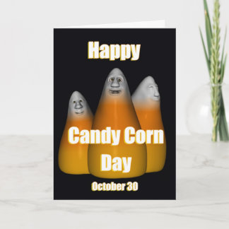 Tarjeta Pastillas de caramelo día 30 de octubre feliz