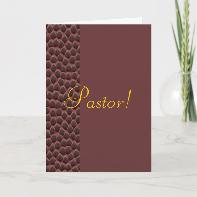 Tarjeta Pastor (Anverso)