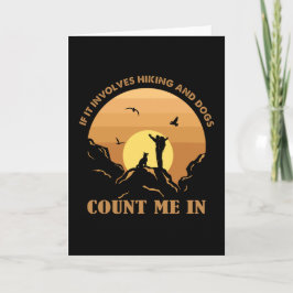 Tarjeta pastor alemán contarme en perros excursionistas