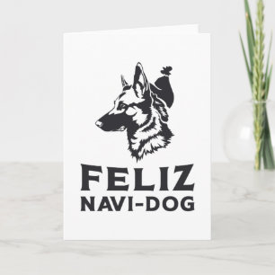 Tarjeta Pastor alemán Feliz Navi-Perro Perro animal cosech